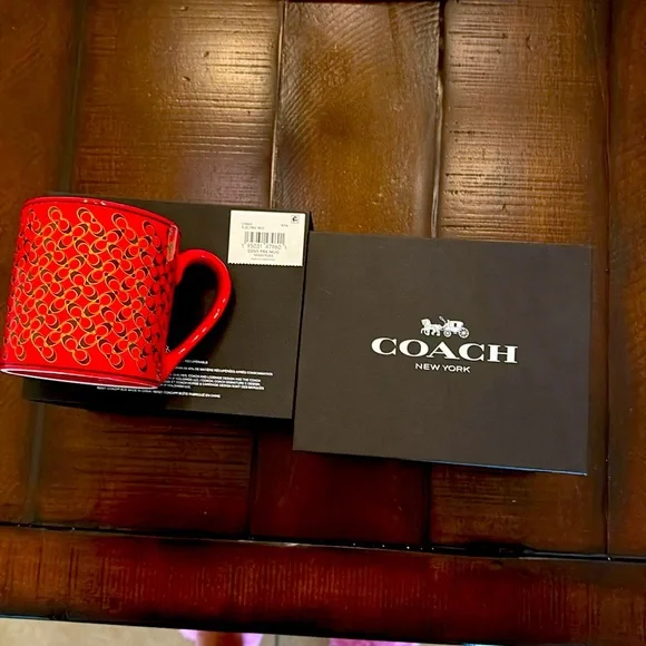 New Coach Disney Parks Mickey Mouse Red Limited Edition Coffee Mug Cup - Picture 2 of 6